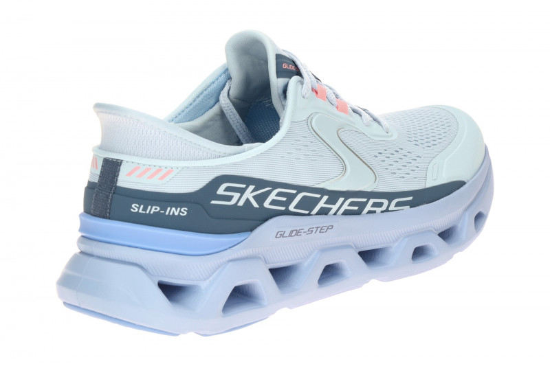 Skechers Glide Step Schuhe hellblau Damen Slip-Ins 150510