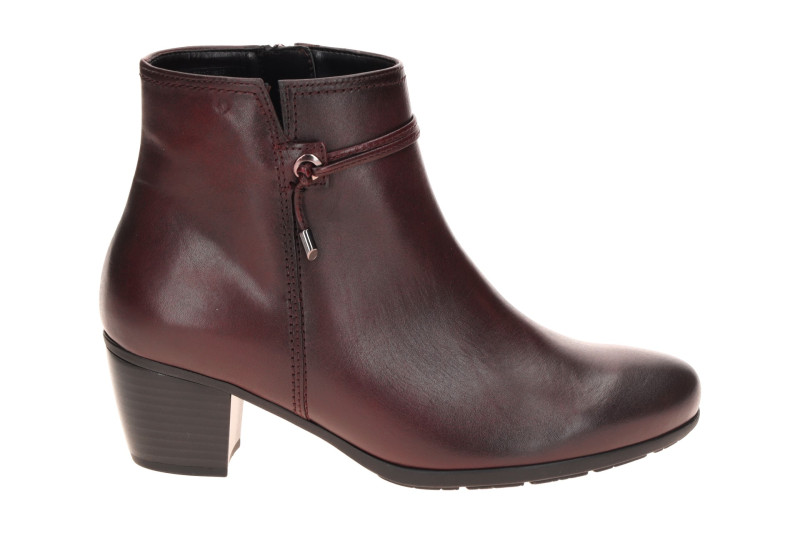 Gabor Stiefelette rot bordo Glattleder Lederband 8029.01.003