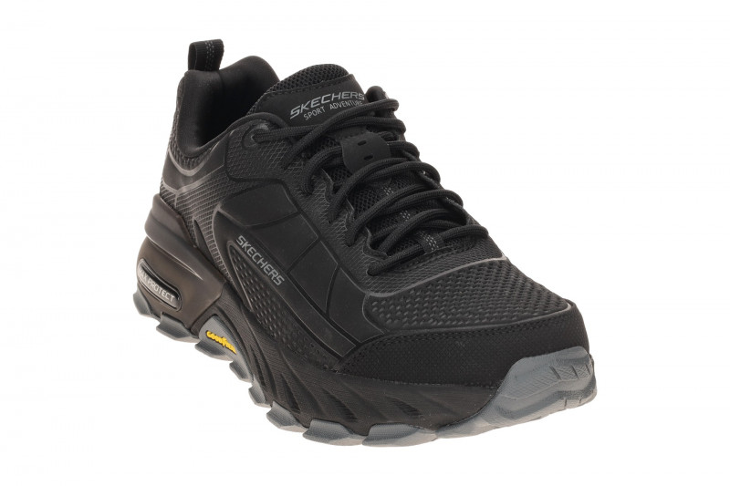 Skechers Max Protect Schuhe schwarz grau Herren Waterproof 237672