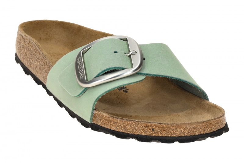 Birkenstock Madrid Big Buckle Pantolette grün Schmal 1029293