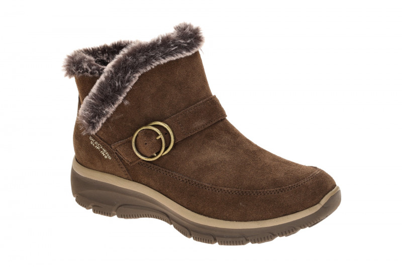 Skechers Easy Going Stiefelette braun choco Schlupf Boot Slip Ins