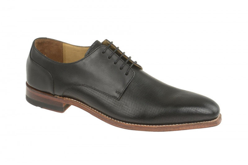 Gordon &amp; Bros Milan Schuhe schwarz perforiert 4374-G