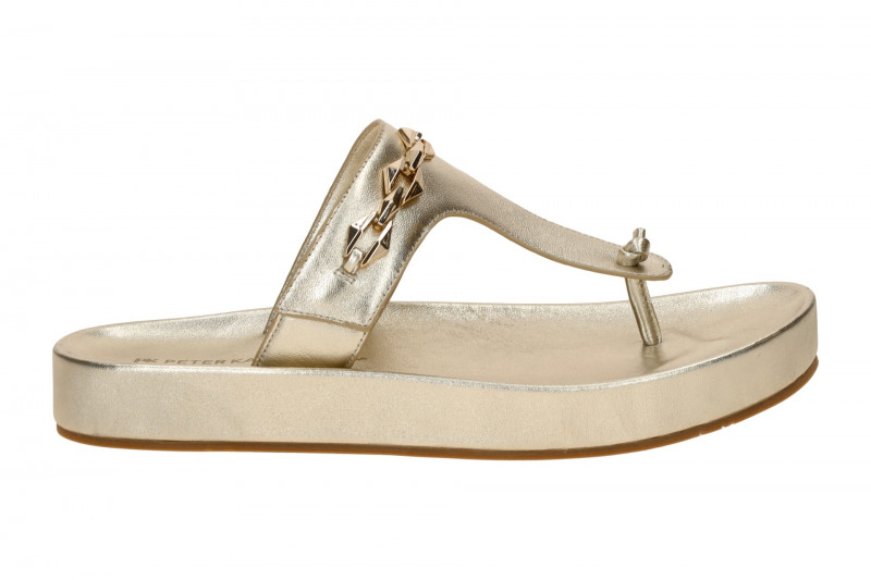 Peter Kaiser Zehentrenner Pantolette gold metallic 77105