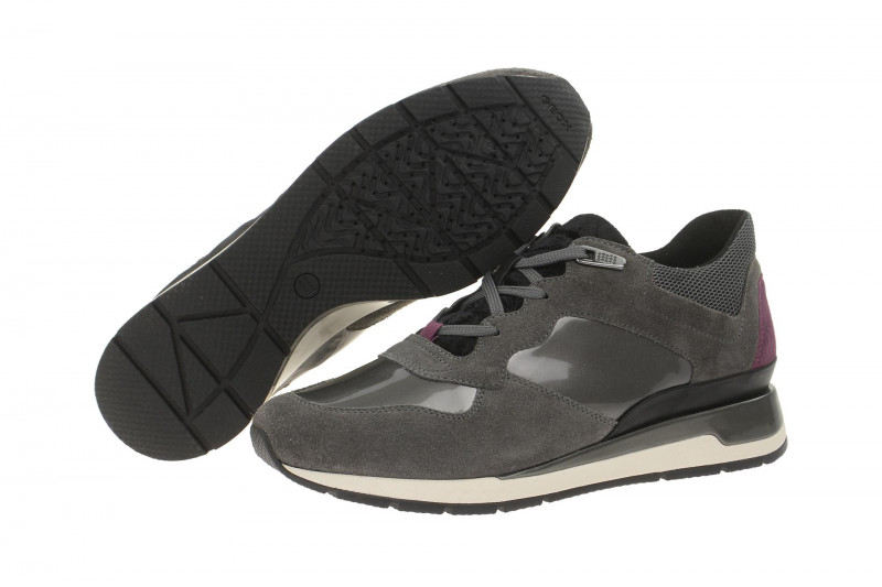 Geox Sneaker Schuhe Shahira grau lila D44N1A