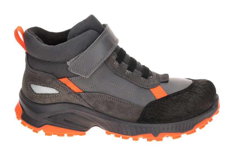 Ecco Receptor Teen Schuhe Mid Cut grau orange Waterproof 724753