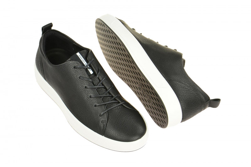Ecco Soft 8 Schuhe schwarz weiß Herren