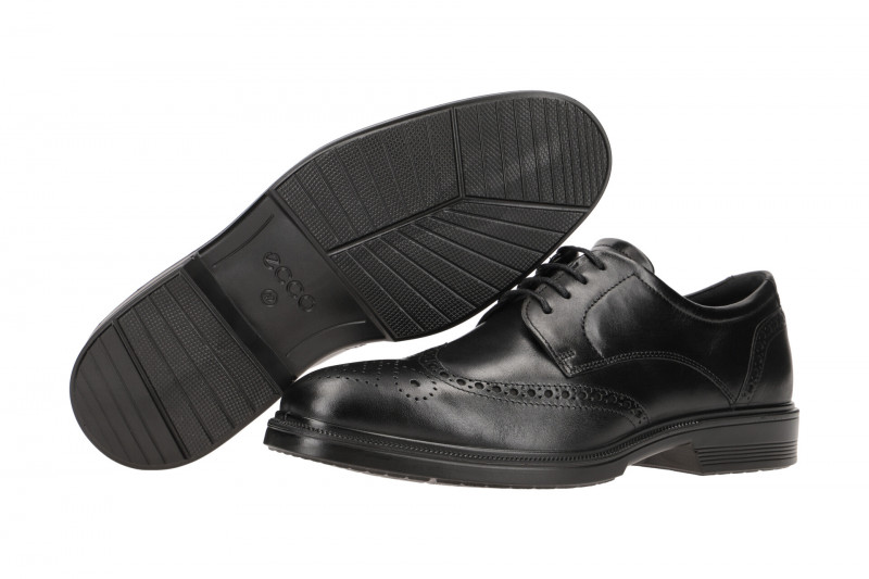 ecco Lisbon Herren Budapester Schuhe schwarz