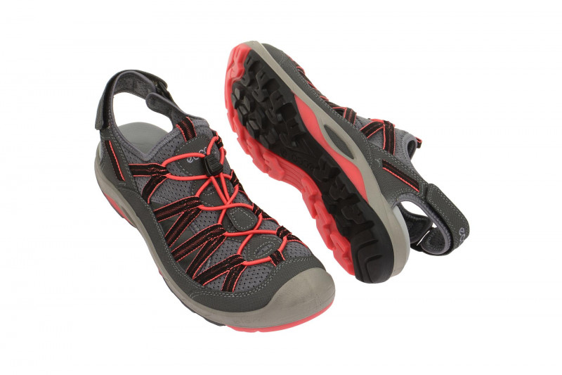 Ecco Biom Delta Sandale grau pink