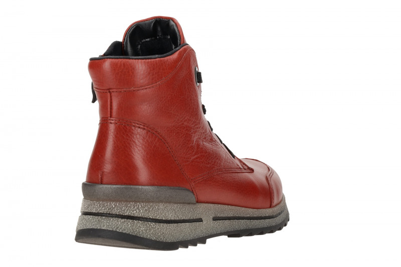 ARA Osaka Stiefelette rot chilli Warmfutter H-Weite 12-24543