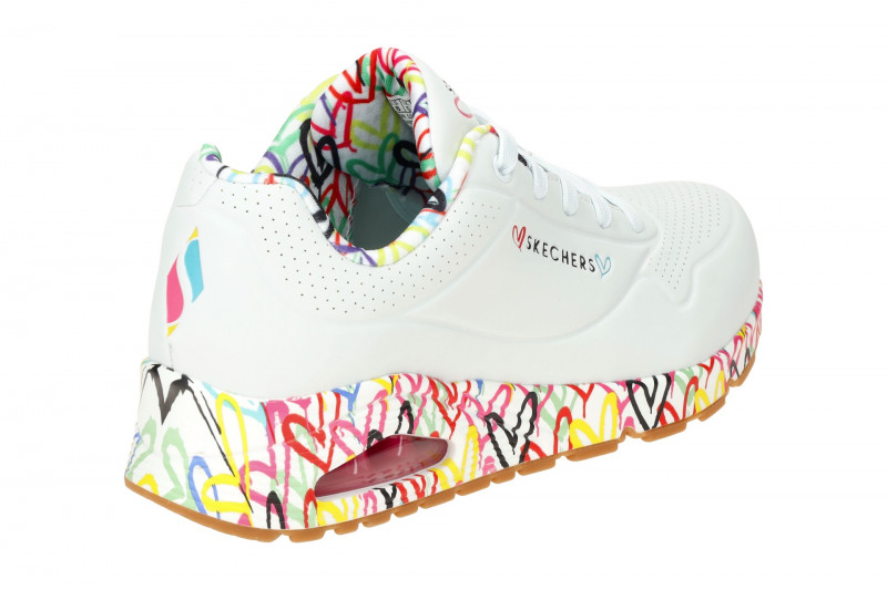 Skechers Uno Schuhe weiß Lovewall 155506