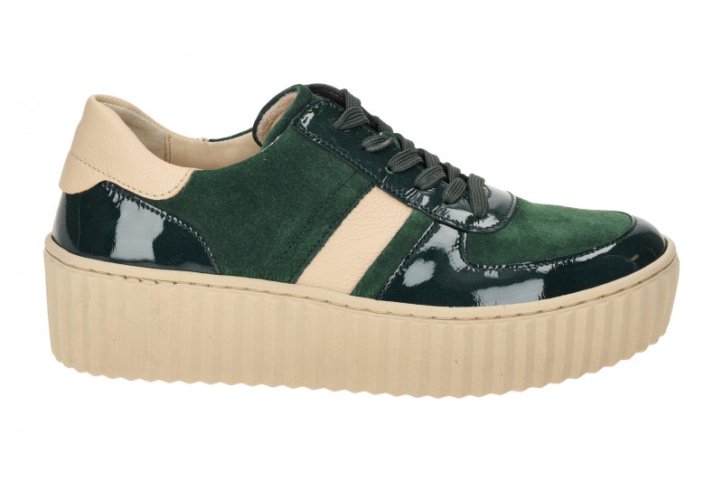 Gabor Schuhe grün Plateau Schnür Sneakers 53.203.19