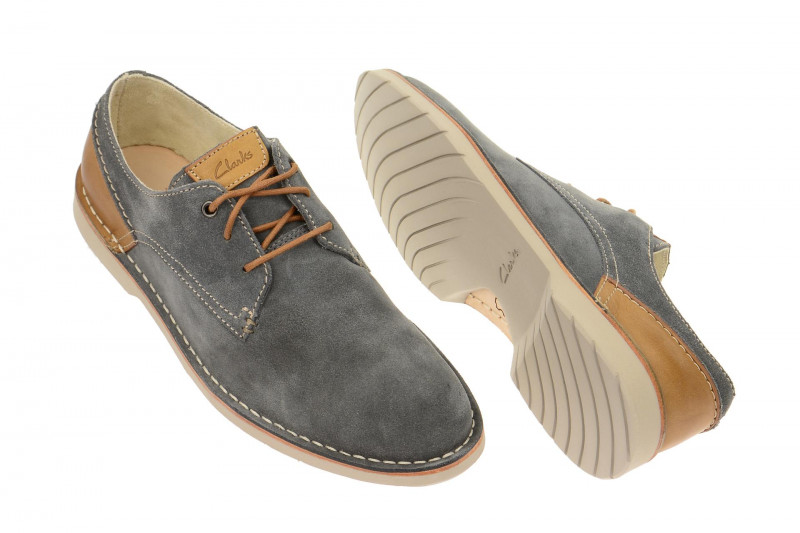 Clarks Hinton Fly Schuhe blau grau