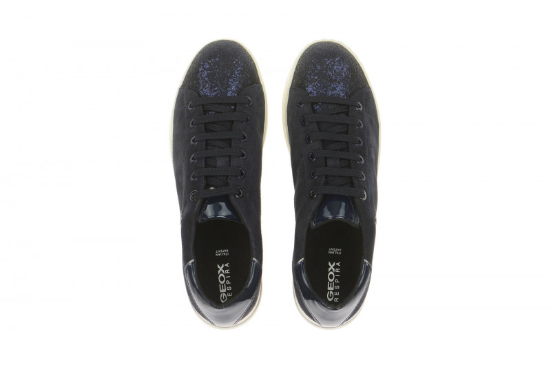 Geox Respira Jaysen A Damenschuhe in dunkelblau glitter Sneakers