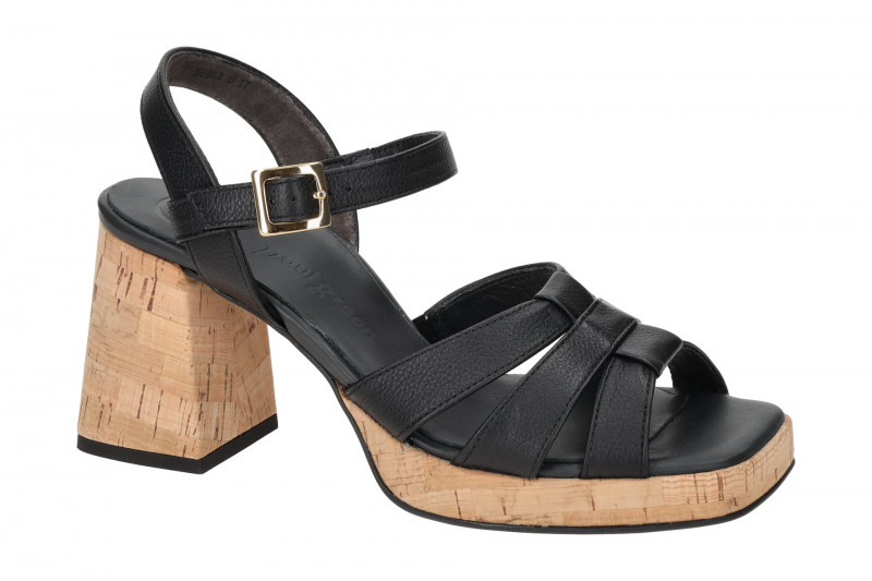 Paul Green Sandaletten schwarz Plateau 6073