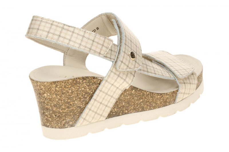 Panama Jack Vilma Plaid Keil Sandale beige Nappa