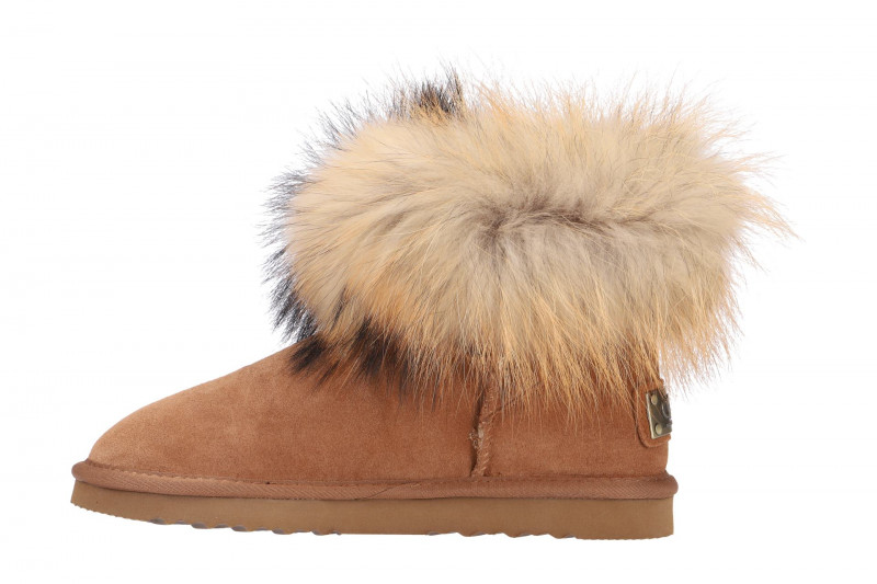 Oog Stiefel Lammfell hell-braun OB0544