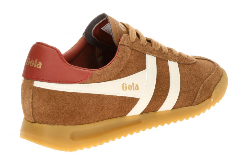 Gola Torpedo Damen Sneakers Schuhe braun rot Velour CLB761