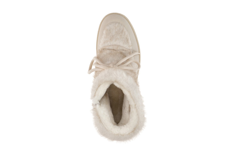Tamaris Winter Stiefelette Plateau creme weiß Fell-Boots 26802