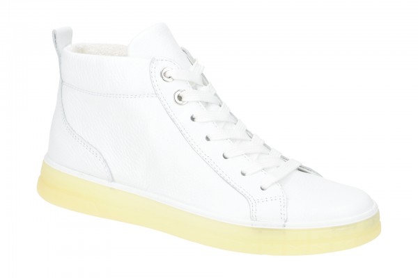 ARA Frisco Schuhe Sneaker Mid cut weiß gelb 12-25202