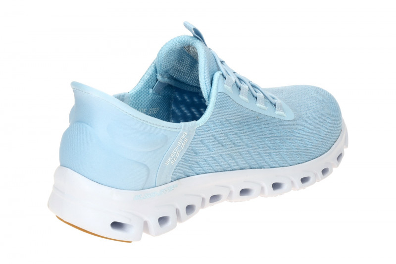 Skechers Glide Step Slipper Schuhe hellblau Slip-Ins 104574
