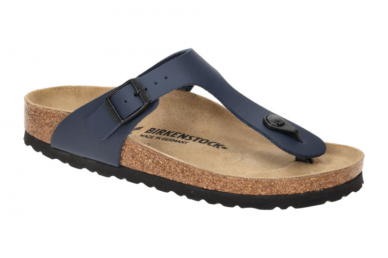 Birkenstock Gizeh Pantolette blau SCHMAL 143623