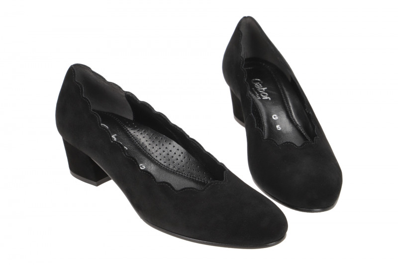 Gabor comfort Pumps schwarz Velour 82.221.47