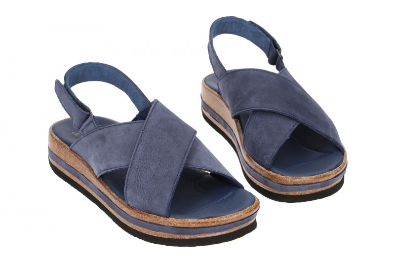 Think Zega Sandale blau Nubuck 388