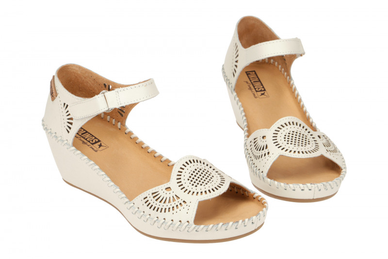 Pikolinos Margarita Keil Sandale weiß 943-1859