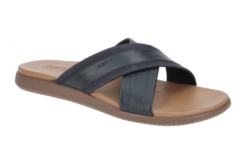 Geox Sirolo Herren Kreuz Pantolette blau U25EHH