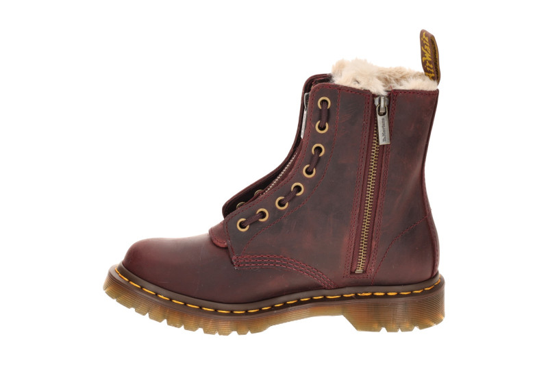 Dr. Martens 1460 Serena Zip Stiefel rot Warmfutter