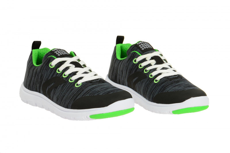 Geox Respira Xunday Boy Kinder Schnürschuhe in dunkelgrau