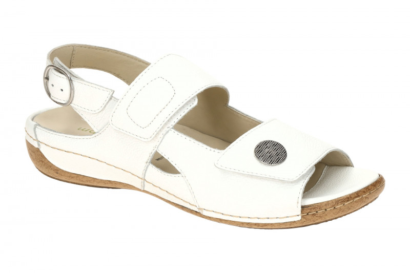 Waldläufer Heliett Sandale weiß Glattleder H-Weite 342002