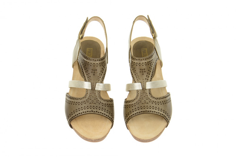 Pikolinos Sandalen Rennes safari grau grün