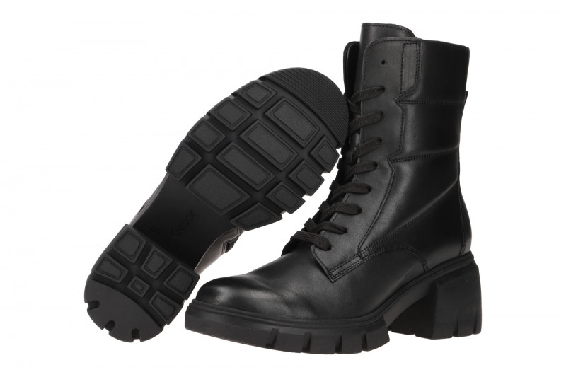 Gabor Stiefelette schwarz Glattleder 31.700.27