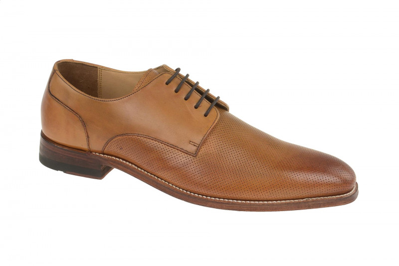 Gordon & Bros Schuhe Milan hell-braun perforiert 4374-H