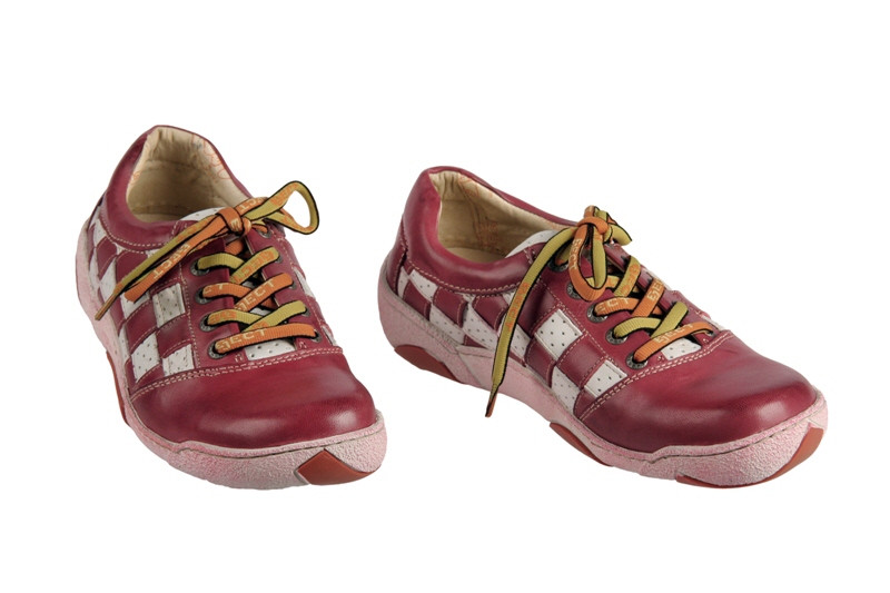 Eject Ice Schuhe rot weiß Karo 13527