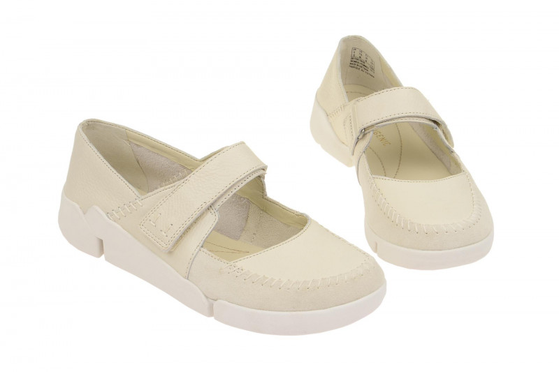 Clarks TriAmanda Schuhe weiß offwhite Mary-Jane