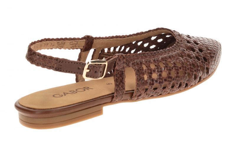 Gabor Sling Pumps braun coffee Flecht 81.631.28