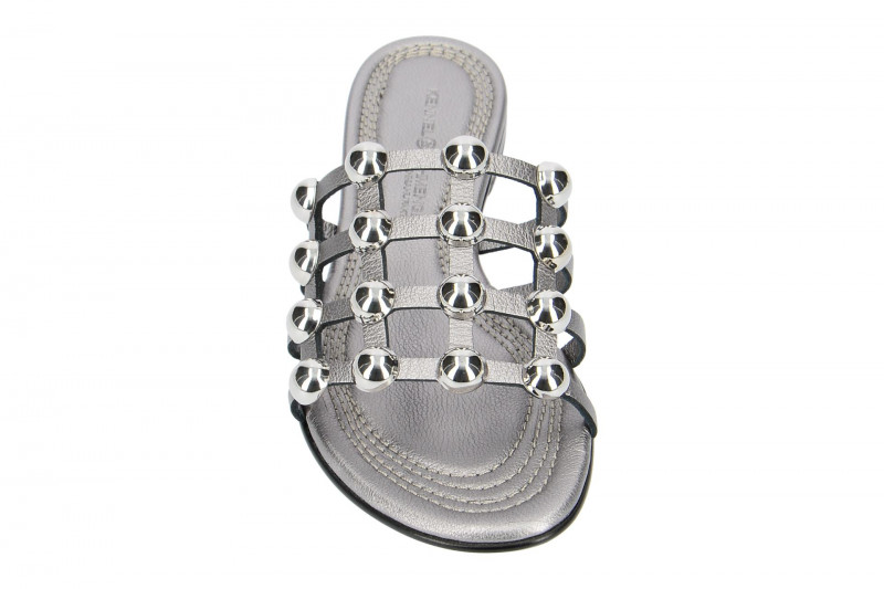 K&S Elle Pantolette grau metallic