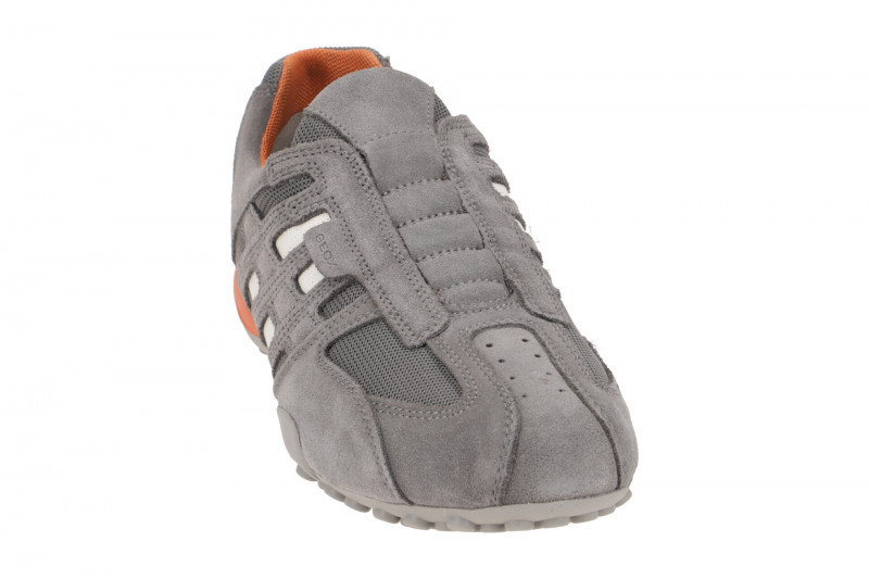 Geox Snake Slipper Schuhe grau orange weiß U4207L