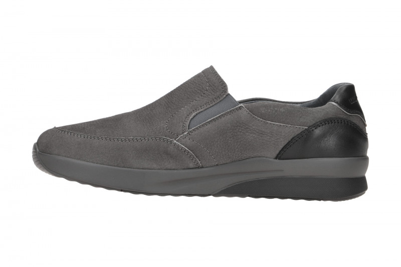 Waldläufer Fabian Slipper grau dunkle Sohle K-Weite 654502