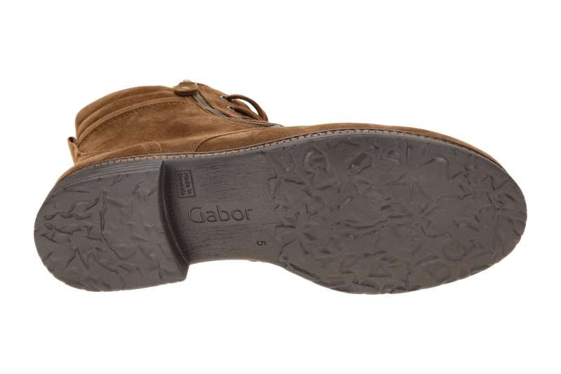 Gabor Fashion Stiefelette braun reh Samt 8023.02.002