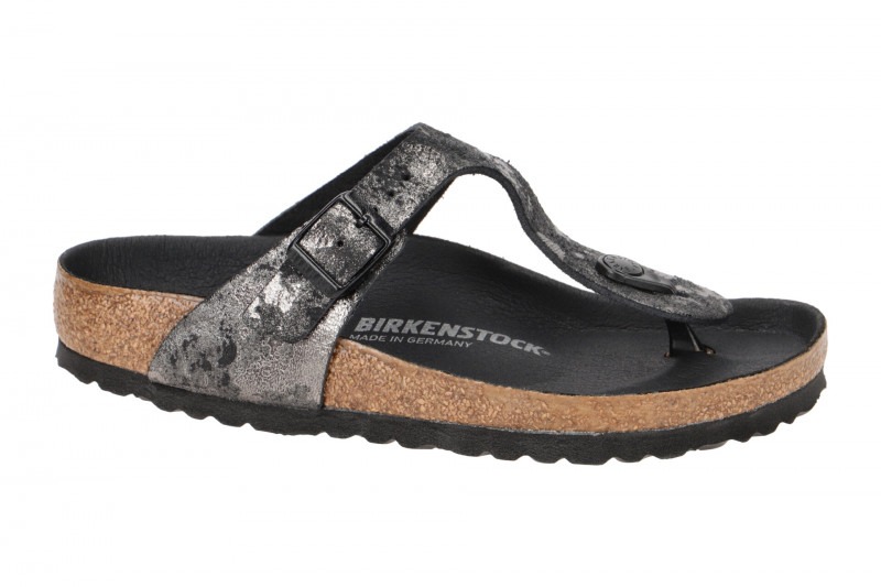 Birkenstock Gizeh BS Pantolette schwarz metallic 1019408