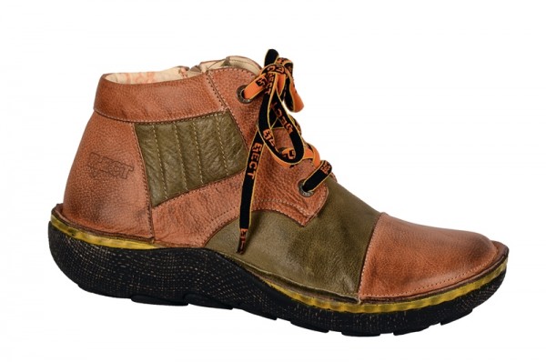 Eject Fixe Schuhe in orange grün E-15034 Boots