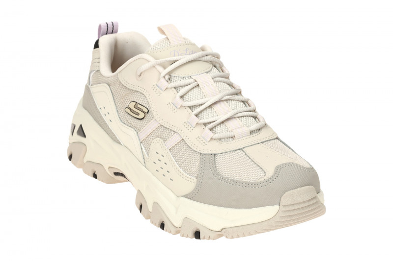 Skechers D´Lites Hiker Schuhe weiß beige natural Sport Adventure