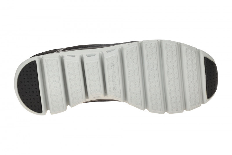 Skechers Glide Step Schuhe grau schwarz Slip-Ins 104566