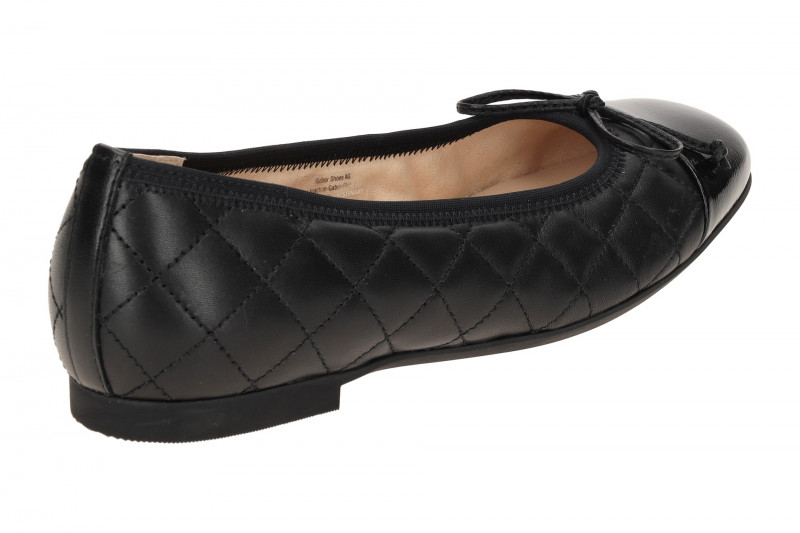 Gabor comfort Ballerina schwarz Nappa gesteppt 62.612.57