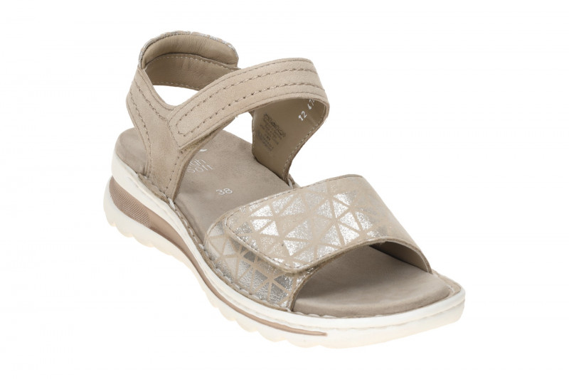 ara Tampa Sandale beige silber gemustert 12-47207