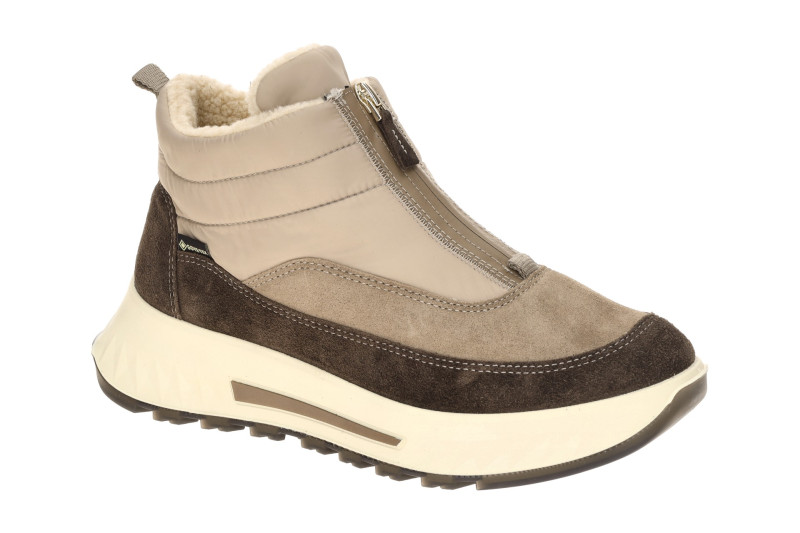 ARA St. Moritz Winter Stiefelette Boots taupe braun GORE-TEX H-Weite