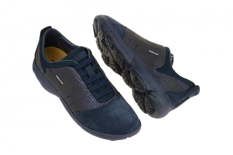 Geox Nebula Slipper blau Glitter